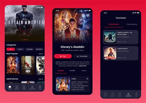 Movie Streaming App Ui Kit For Flutter Mobile App