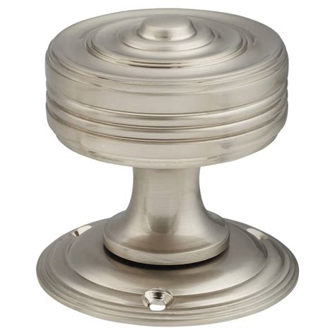 Hampstead Georgian Ringed Knobset 55mm Diameter Satin Nickel