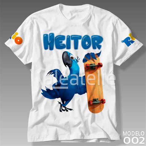 Camiseta Filme Rio Infantil Al Art Designer