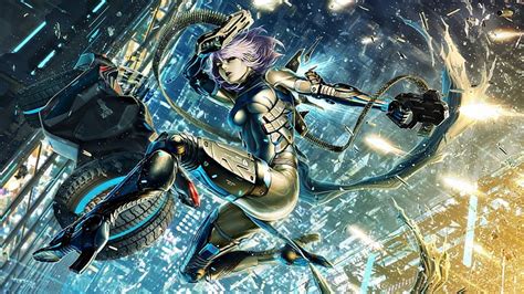 HD wallpaper: anime, artwork, city, cyborg, fantasy Art, Futuristic ...