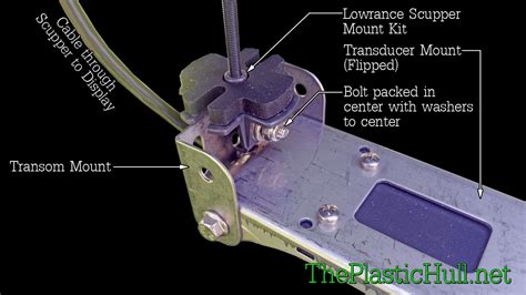 Lowrance Elite 5 Ti Totalscan Kayak Scupper Transducer Install The