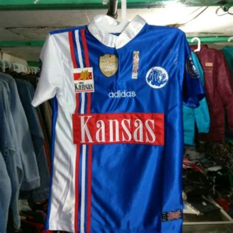 Jual Jersey Arema Kansas Home Biru Paragon Retro Lokal Shopee