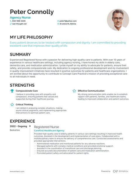 Successful Agency Nurse Resume Examples And Writing Tips For