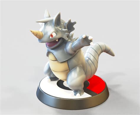 Rhydon Fan Art Figura Pok Mon Pok Mon Edream Makers