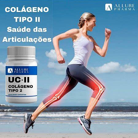 UC II Colágeno Tipo II Saúde das Articulações 60 Cápsulas Allure Pharma