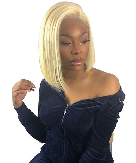 Kim Kardashian Blonde 613 Color Straight Wig Lace Front Human Hair