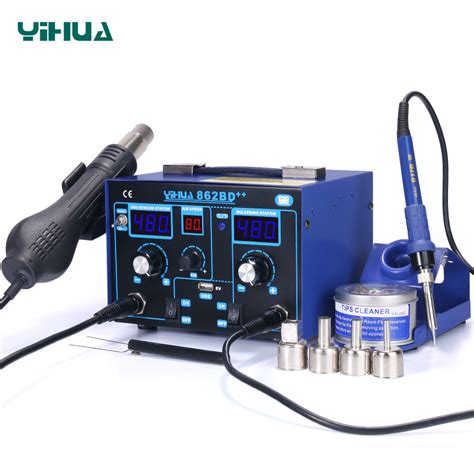 YIHUA 862D 862BD 862BD 2 In 1 SMD BGA Rework Soldering Station