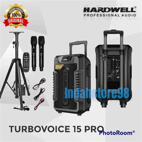 Jual Speaker Portable 15 Inch Hardwell Turbovoice 15 Pro Bluetooth