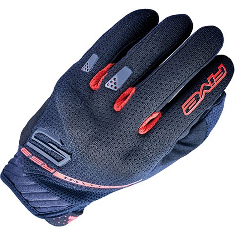 Five Rs Evo Airflow Gloves Black Red Free Uk Delivery