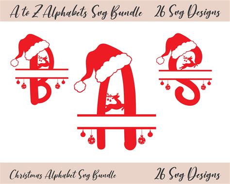 Christmas Font Svg Christmas Svg Bundle Christmas Sign Svg - Etsy