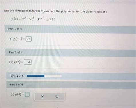 Solved Use The Remainder Theorem To Evaluate The Polynomial Chegg