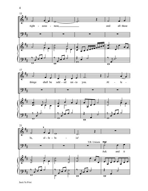 Seek Ye First (SATB ) by Karen Lafferty/arr. | J.W. Pepper Sheet Music