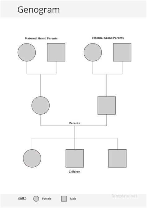 Generation Genogram Template Word