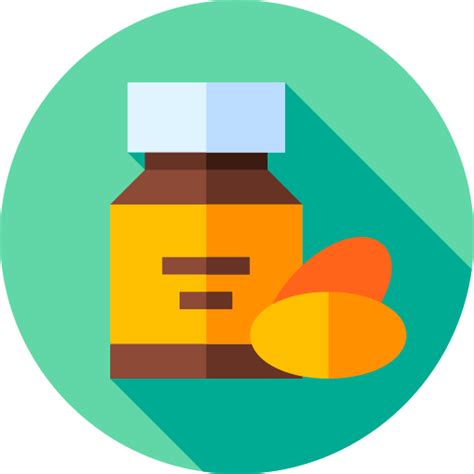 medicine flat circular flat icon