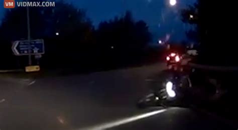 Horrifying Moment Motorcyclist Thrown From Bike After Driver Crashes