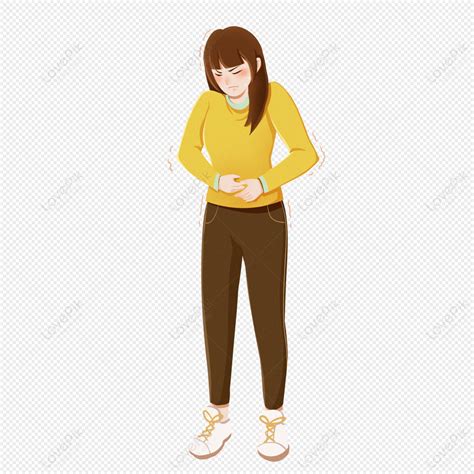 Cartoon Character Girl Sick Stomach Pain Characters Girl Characters Girl Cartoon Png