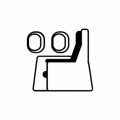 Aircraft Business Class Seat Seating Window Icon Download On Iconfinder