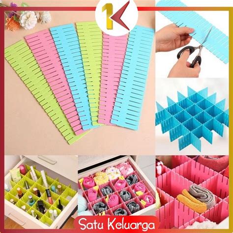 Jual Sk C Sekat Laci Organizer Isi Pcs Pembatas Laci Penyekat