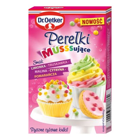 Posypka cukrowa na tort PEREŁKI MUSUJĄCE 30g Dr Oetker Posypki