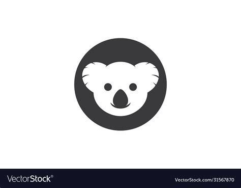 Koala Logo Royalty Free Vector Image Vectorstock