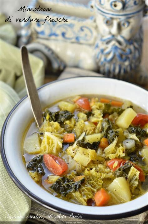 Minestrone Di Verdure Fresche Siciliani Creativi In Cucina