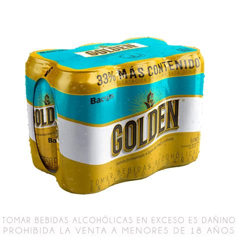 Cerveza Golden Backus Pack Lata Ml Social Drinks