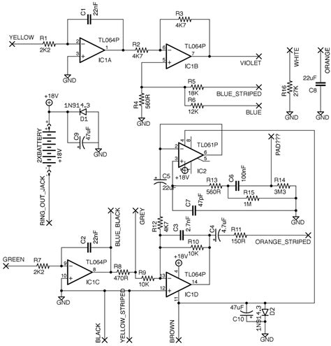 Bass Guitar Preamp Circuit Diagram Bass Preamp Schematic Gui