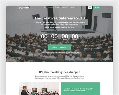 15+ Best Event Landing Page Templates [2023] — Immense Art