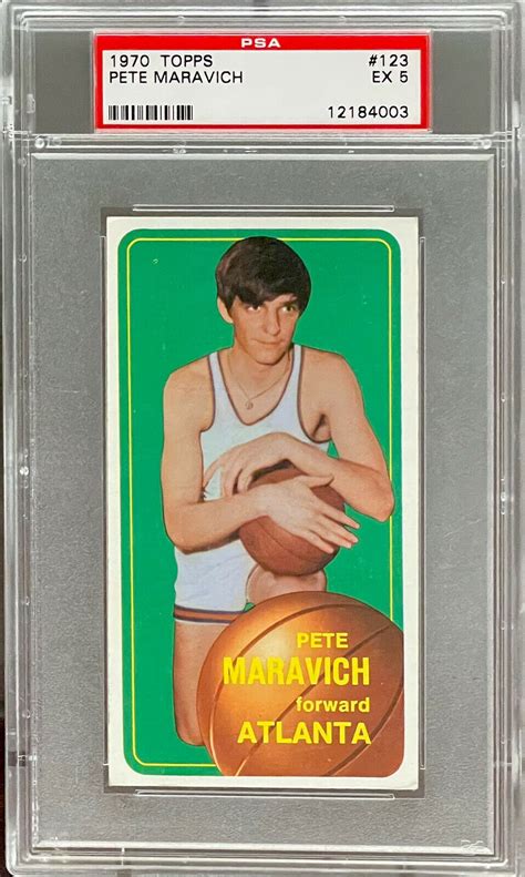 Pete Maravich Rookie Psa Excellent Topps Basketball Card