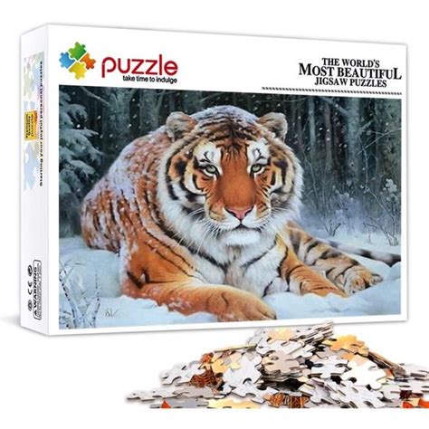 Puzzle Pi Ces Tigre Puzzle Puzzle Enfant D Coration D Int Rieur