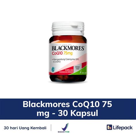 Jual Blackmores CoQ10 75 Mg 30 Kapsul LIFEPACK Shopee Indonesia