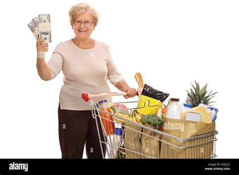 Old Woman Shopping Cart Hi Res Stock Photography And Images Alamy