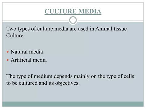 Animal cell, tissue culture | PPT | Free Download