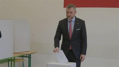 Candidate Peter Pellegrini Casts His Ballot In Slovakia Presidential