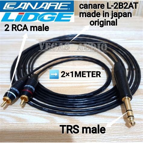 jual kabel audio jack mm male stereo  jack rca male meter