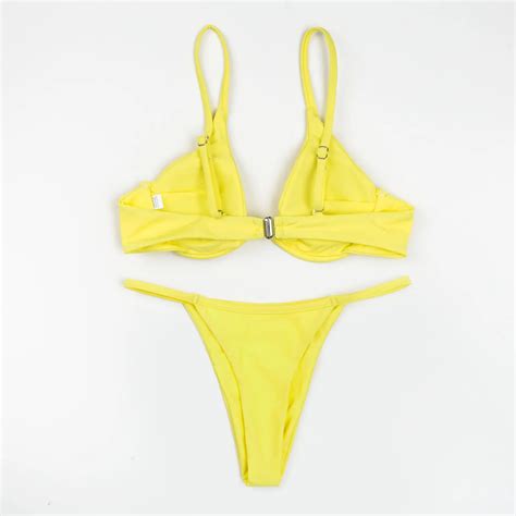 FREE SHIPPING Sexy Women Push Up Bikini Sets Solid Color Swimwears Bathing Suits Swimsuit Bikini