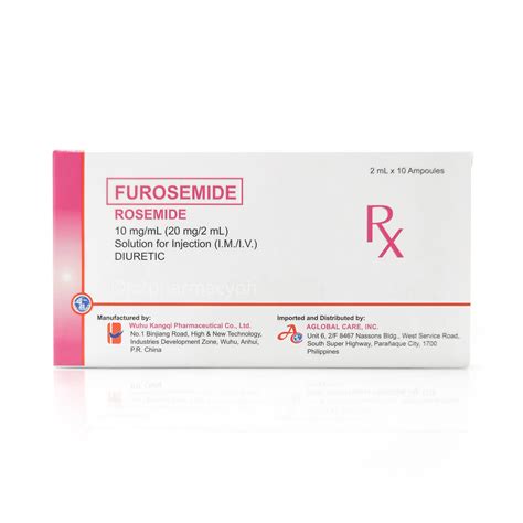 All Rosemide Furosemide 10mgml Solution For Injection Imiv