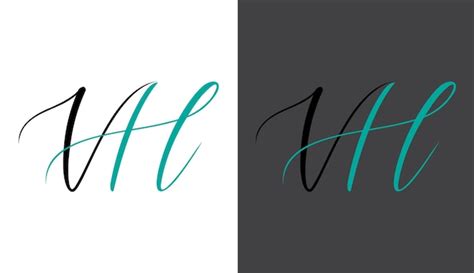 Premium Vector Initial Letter Vh Logo Design Creative Modern Symbol