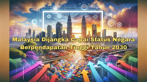 Malaysia Dijangka Capai Status Negara Berpendapatan Tinggi Tahun 2030