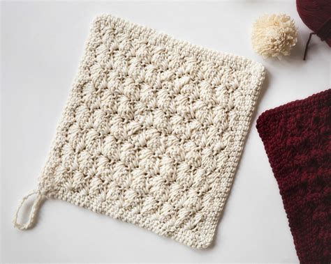 Crochet Potholder Pattern Beginner Friendly Leelee Knits