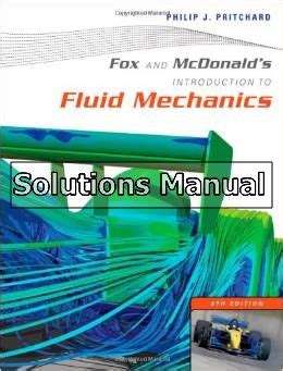 Fox And Mcdonalds Introduction To Fluid Mechanics Th Edition