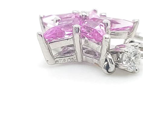 Tiffany And Co Pink Sapphire Diamond Star Earrings At 1stdibs