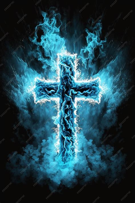 Premium Photo Jesus Cross Dark Background Wallpaper Image Ai Generated Art