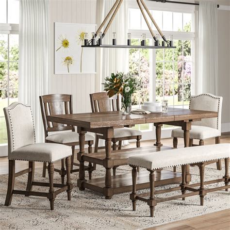 Laurel Foundry Modern Farmhouse Prairie 6 Piece Dining Set