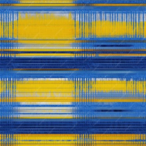 Premium AI Image | A close up of a blue and yellow striped wallpaper