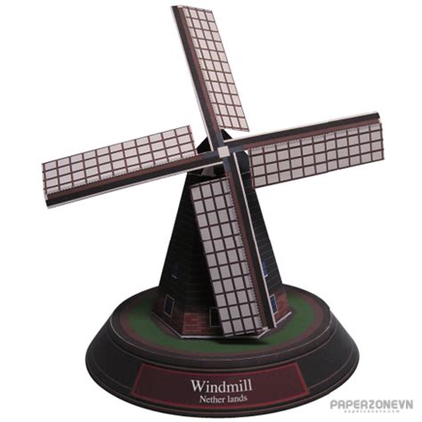 Modern Architecture Windmill | Paperzone VN