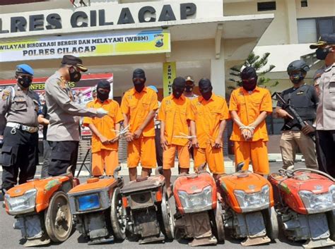 Lima Maling Traktor Ditangkap Di Rumah Kontrakan Cilacap Puluhan Kali