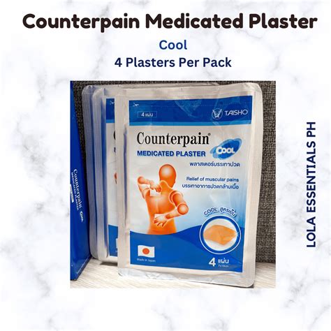 Counterpain Medicated Plaster 4 PCS Pack Warm Cool Lazada PH