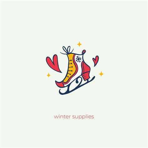 hand drawn winter logo element vector 15258471 Vector Art at Vecteezy