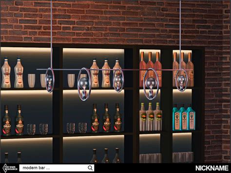 The Sims Resource Modern Bar Set